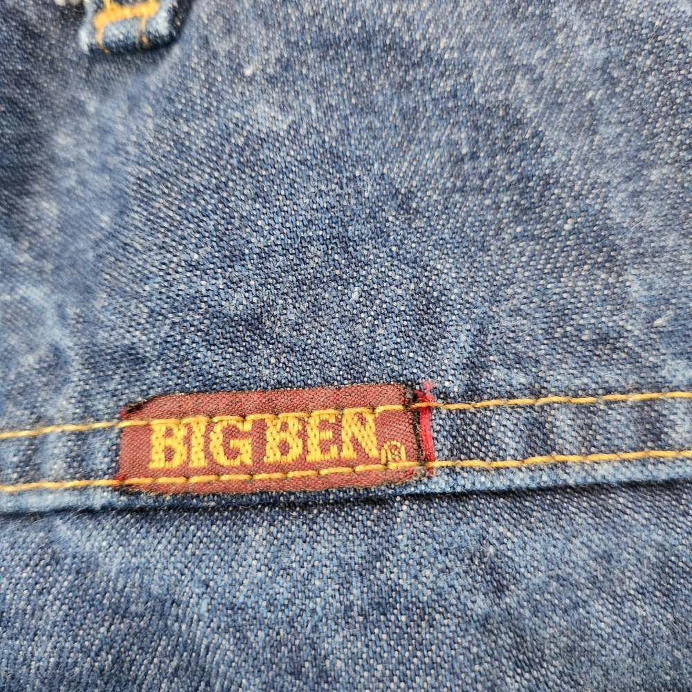 Big Ben Jeans Mens 40 X 30 Blue Denim 100% Cotton Straight Leg High Rise Zip Fly - Picture 13 of 14